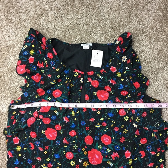 J.Crew Floral Printed Flutter Dress M - Picture 6 of 8